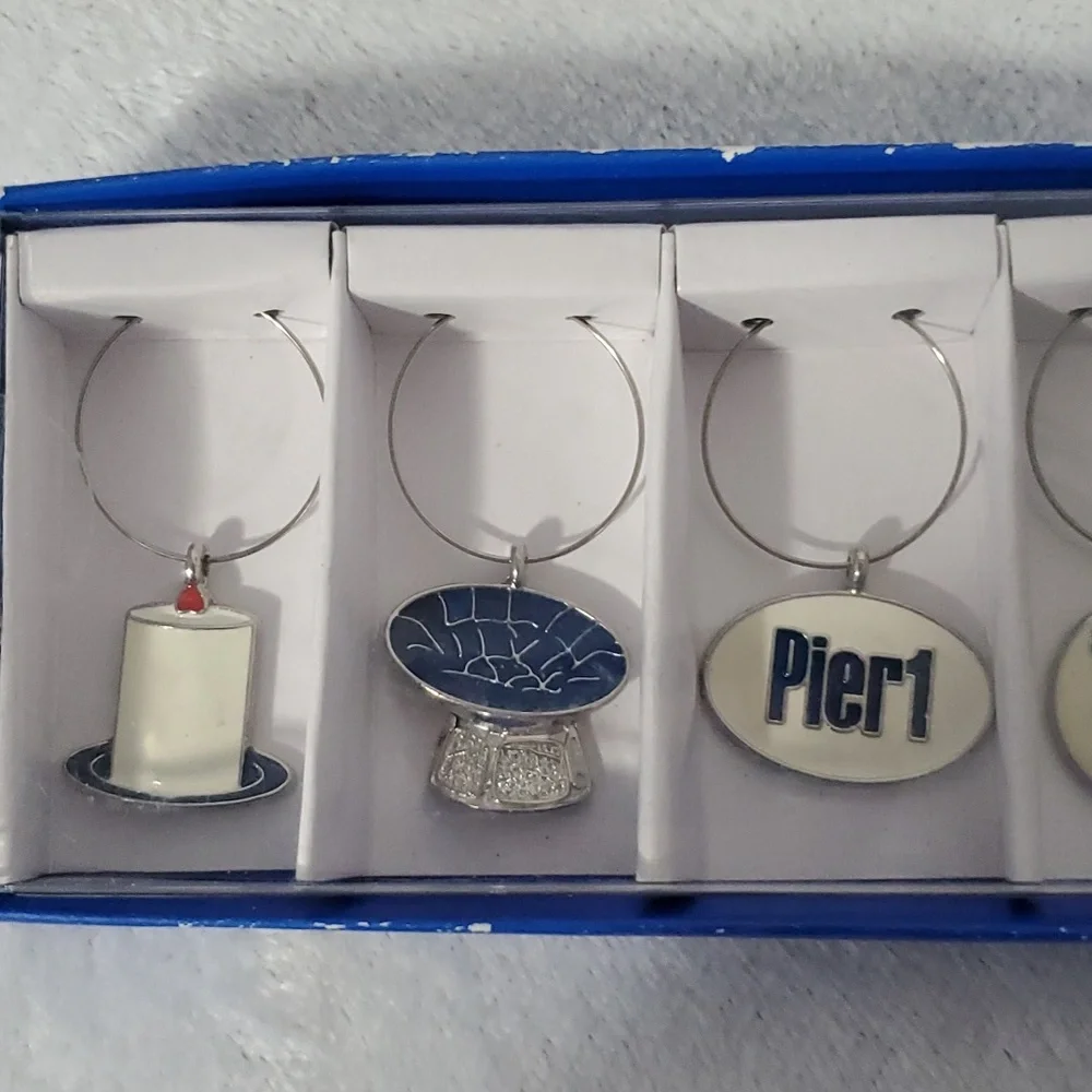 Pier 1 Imports 50th Happy Golden Anniversary Drink Charms